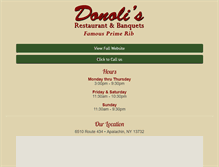 Tablet Screenshot of donoli.com